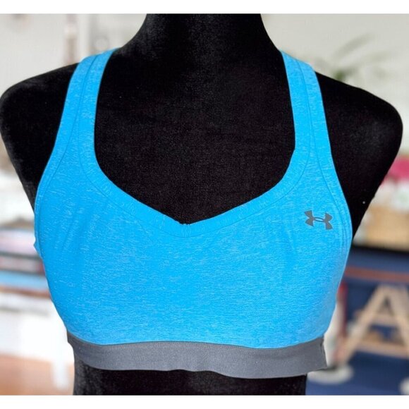 Under Armour Get Set Go Sports Bra-36-A Electric Blue - Picture 3 of 8
